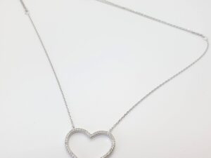 שרשרת לב כסף