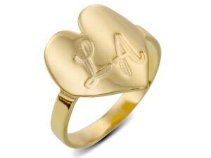 טבעת לב מקומרת