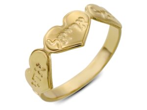 טבעת 3 לבבות