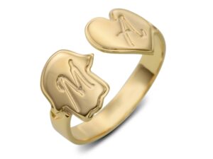 טבעת פתוחה לב וחמסה