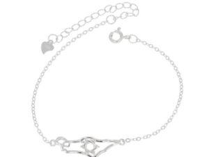 צמיד מפת ארץ ישראל עם מגן דוד כסף 925