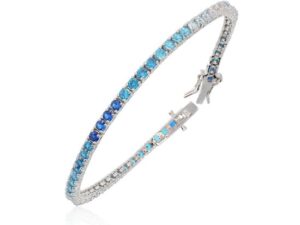 צמיד טניס צבעוני כסף טהור 925