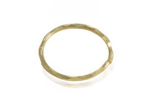 פירסינג נזם חישוק חיתוכי לייזר -זהב צהוב 14K