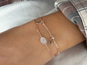 צמיד טיפות ירוק